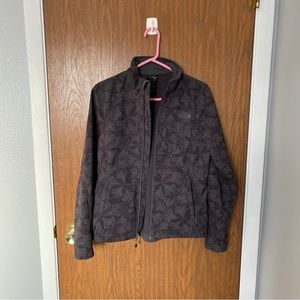 The North Face black and grey patterned jacket